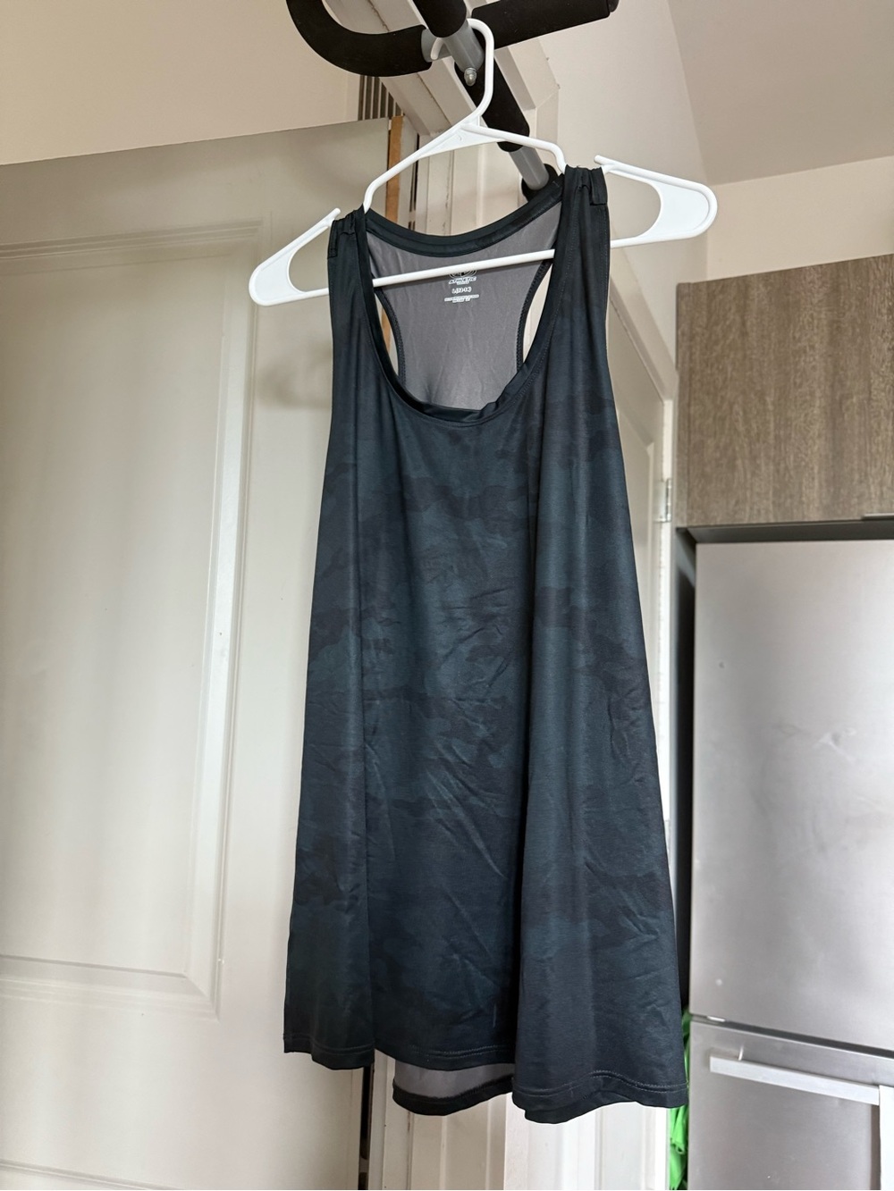 Dark Charcoal Camo Racerback Athletic Tank